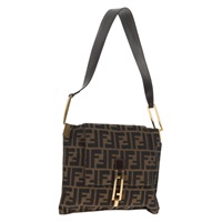 【原宿店限定】フェンディ FENDI マンマバゲット ショルダーバッグ ズッカキャンバス ブラック ブラウン レディース 145885V