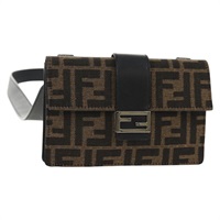 【原宿店限定】フェンディ FENDI バゲット ショルダーバッグ ズッカキャンバス ブラック ブラウン レディース 146069M