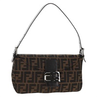 【原宿店限定】フェンディ FENDI マンマバゲット ショルダーバッグ ズッカキャンバス ブラウン ブラック レディース ki6096V