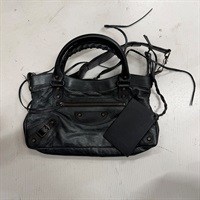 BALENCIAGA ファースト ショルダーバッグ ブラック レザー