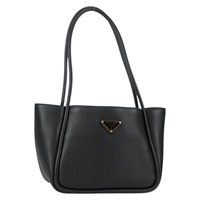 【原宿店限定】プラダ PRADA トートバッグ レザー ブラック ゴールド レディース 134861M
