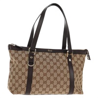 【原宿店限定】グッチ GUCCI アビー トートバッグ GGキャンバス ベージュ ゴールド 141470 レディース am9190V