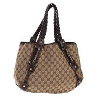 【原宿店限定】グッチ GUCCI トートバッグ GGキャンバス ベージュ ゴールド 162900 レディース fm4900V