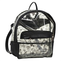 【原宿店限定】クロムハーツ Chrome Hearts バックパック PVC BACK TO SCHOOL ビニール レザー ブラック レディース 134876M