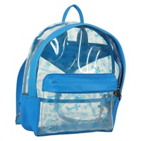 【原宿店限定】クロムハーツ Chrome Hearts バックパック PVC BACK TO SCHOOL ビニール レザー ブルー レディース 134878M