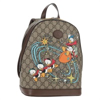 【原宿店限定】グッチ GUCCI バックパック GGスプリーム ディズニーコラボ PVC ベージュ ゴールド 552884 レディース 141154M