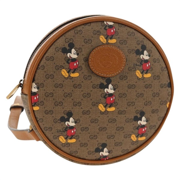 【原宿店限定】グッチ GUCCI バックパック マイクロGGスプリーム ディズニー ミニ PVC ベージュ 603730 レディース 146074M