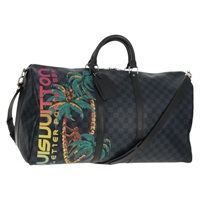【原宿店限定】ルイ・ヴィトン LOUIS VUITTON キーポルバンドリエール55 ボストンバッグ ダミエ コバルト N41356 レディース 140002V