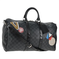 ルイ・ヴィトン LOUIS VUITTON キーポルバンドリエール45 ボストンバッグ ダミエ グラフィット LVリーグ N41057 レディース 141724V