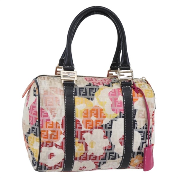 【原宿店限定】フェンディ FENDI ボストンバッグ ズッキーノキャンバス ベージュ ゴールド レディース 128920V
