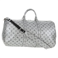【原宿店限定】ルイ・ヴィトン LOUIS VUITTON キーポルバンドリエール50 ボストンバッグ モノグラム シルバー M43848 レディース 136294M