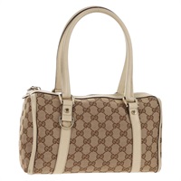 【原宿店限定】グッチ GUCCI ボストンバッグ アビー GGキャンバス ベージュ ゴールド 130942 レディース 145250V