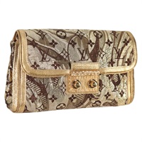 【原宿店限定】ルイ・ヴィトン LOUIS VUITTON タリ クラッチバッグ モノグラムブロケイド ゴールド M93142 レディース 134873V