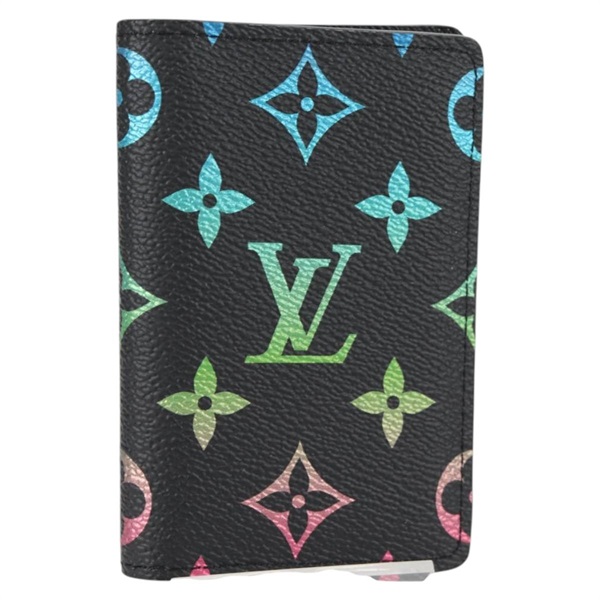 【原宿店限定】ルイ・ヴィトン LOUIS VUITTON オーガナイザー ドゥ ポッシュ カードケース モノグラムイリデッセントグラデーション ブラック M14134 レディース 136327M
