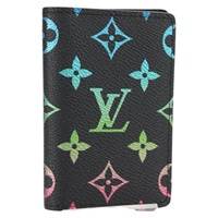 【原宿店限定】ルイ・ヴィトン LOUIS VUITTON オーガナイザー ドゥ ポッシュ カードケース モノグラムイリデッセントグラデーション ブラック M14134 レディース 136327M