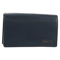 【原宿店限定】プラダ PRADA 名刺入れ レザー ネイビー レディース am9308V