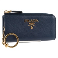 【原宿店限定】プラダ PRADA キーケース サフィアーノレザー ネイビー レディース am9283V