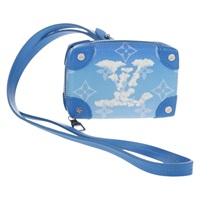 【原宿店限定】ルイ・ヴィトン LOUIS VUITTON ソフトトランク ネックレス ウォレット 財布 モノグラムクラウズ ブルー M45440 レディース 144891M