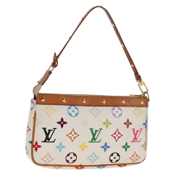 【原宿店限定】ルイ・ヴィトン LOUIS VUITTON ポシェット・アクセソワール ポーチ モノグラム・マルチカラー ホワイト M92649 レディース 145300V