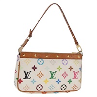 【原宿店限定】ルイ・ヴィトン LOUIS VUITTON ポシェット・アクセソワール ポーチ モノグラム・マルチカラー ホワイト M92649 レディース 145300V