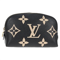 【原宿店限定】ルイ・ヴィトン LOUIS VUITTON ポシェット・コスメティック PM ポーチ モノグラムアンプラント ブラック M59086 レディース 142995M