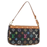 【原宿店限定】ルイ・ヴィトン LOUIS VUITTON ポシェット・アクセソワール ポーチ モノグラム・マルチカラー ブラック M92648 レディース 144298V