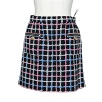 【原宿店限定】シャネル CHANEL スカート ツイード ネイビー レディース 136320M