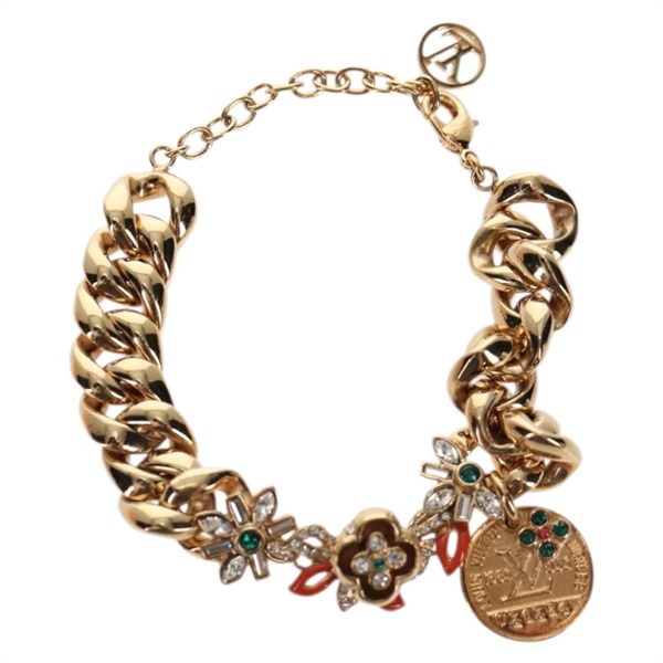 【原宿店限定】ルイ・ヴィトン LOUIS VUITTON ブラスレ グルメット ミスウィンザー ブレスレット メタル ゴールド M65148 レディース 146357M