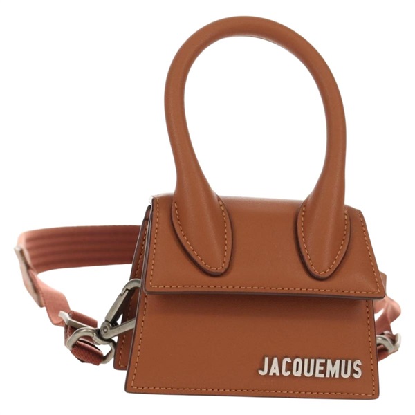 【原宿店限定】ジャックムス JACQUEMUS ハンドバッグ ミニ レザー 2way ブラウン ゴールド レディース 128501M