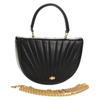 【原宿店限定】ティファニー TIFFANY&Co. ハンドバッグ レザー 2way ブラック ゴールド レディース am9561V