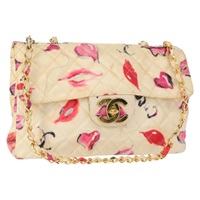 【原宿店限定】シャネル CHANEL ショルダーバッグ マトラッセ34 チェーン ビニールコーティング ベージュ ゴールド レディース 145579V