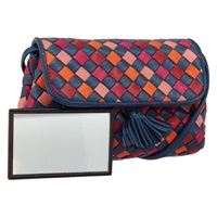 【原宿店限定】ボッテガヴェネタ BOTTEGAVENETA ショルダーバッグ イントレチャート レザー ネイビー レディース 150954V