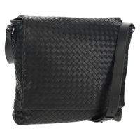 【原宿店限定】ボッテガヴェネタ BOTTEGAVENETA ショルダーバッグ イントレチャート レザー ブラック レディース 148626SAM