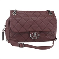 【原宿店限定】シャネル CHANEL ショルダーバッグ ワイルドステッチ チェーン カーフスキン ブラウン レディース 154049SAM