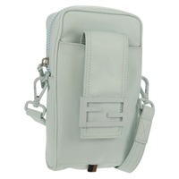 【原宿店限定】フェンディ FENDI ショルダーバッグ バゲット フォンポーチ ナイロン ライトブルー レディース 151373M