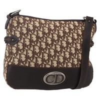 【原宿店限定】クリスチャンディオール Christian Dior ショルダーバッグ トロッターキャンバス ブラウン レディース 153966