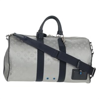 【原宿店限定】ルイ・ヴィトン LOUIS VUITTON キーポルバンドリエール50 ボストンバッグ モノグラム サテライト シルバー M44170 レディース 148459M