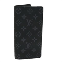 【原宿店限定】ルイ・ヴィトン LOUIS VUITTON ポルトフォイユ ブラザ 長財布 モノグラム エクリプス M61697 レディース 65230SA