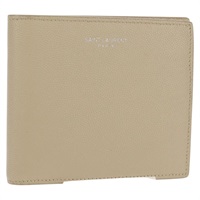 【原宿店限定】サンローラン SAINT LAURENT 財布 レザー ベージュ レディース am9533M