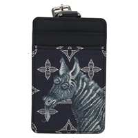 【原宿店限定】ルイ・ヴィトン LOUIS VUITTON ポルト・バッジ パスケース モノグラムサバンナ チャップマン ブラザーズ ブラック M67902 レディース 109814A