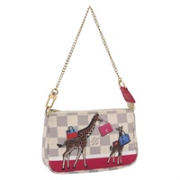 【原宿店限定】ルイ・ヴィトン LOUIS VUITTON ミニポシェットアクセソワール アクセサリーポーチ ダミエ アズール 麒麟 N62200 レディース 151369SAM