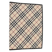 【原宿店限定】バーバリー BURBERRY ノートカバー ノバチェック 手帳ケース キャンバス レザー ベージュ ブラック 146241 レディース am9392V