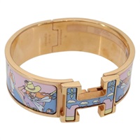 【原宿店限定】エルメス HERMES クリックH ブレスレット メタル ゴールドトーン FI 02 33 レディース 154113M