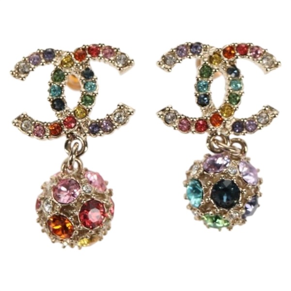 【原宿店限定】シャネル CHANEL イヤリング ピアス メタル シルバー レディース 136569M