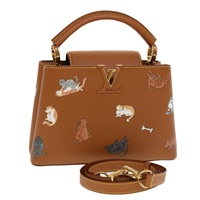 【原宿店限定】ルイ・ヴィトン LOUIS VUITTON カプシーヌ BB ハンドバッグ キャットグラム 2way ブラウン M53185 レディース 42827S