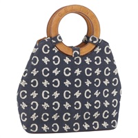 【原宿店限定】セリーヌ CELINE ハンドバッグ Cマカダムキャンバス ブルー レディース 157772V