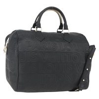 【原宿店限定】ルイ・ヴィトン LOUIS VUITTON パリスピーディキューブ ハンドバッグ レザー ブラック M95816 レディース 146562SM