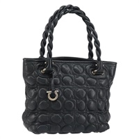 【原宿店限定】サルヴァトーレフェラガモ Salvatore Ferragamo ハンドバッグ レザー ブラック レディース 156381V