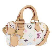 【原宿店限定】ルイ・ヴィトン LOUIS VUITTON ナノスピーディ ハンドバッグ モノグラムマルチカラー 2way ホワイト M13391 レディース 157412SM