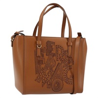 【原宿店限定】サルヴァトーレフェラガモ Salvatore Ferragamo ポニー ハンドバッグ レザー 2way ブラウン ゴールド レディース am10260V